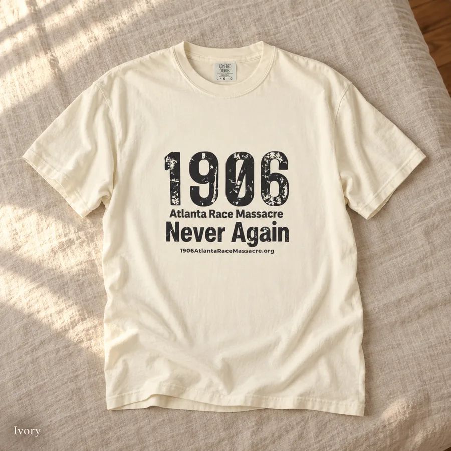 1906 Never Again tee in Ivory