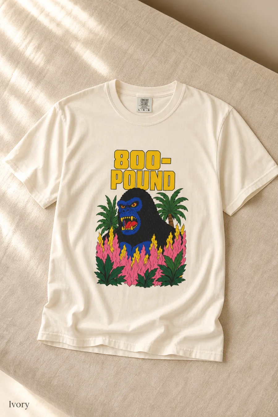 800-Pound Gorilla tee in Ivory