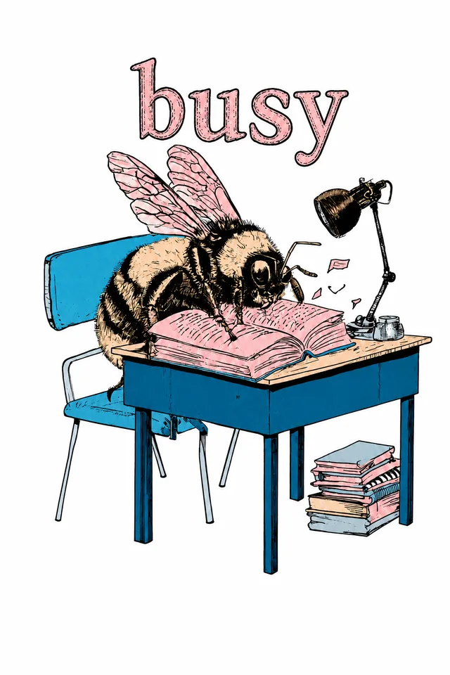 Busy Bee print art