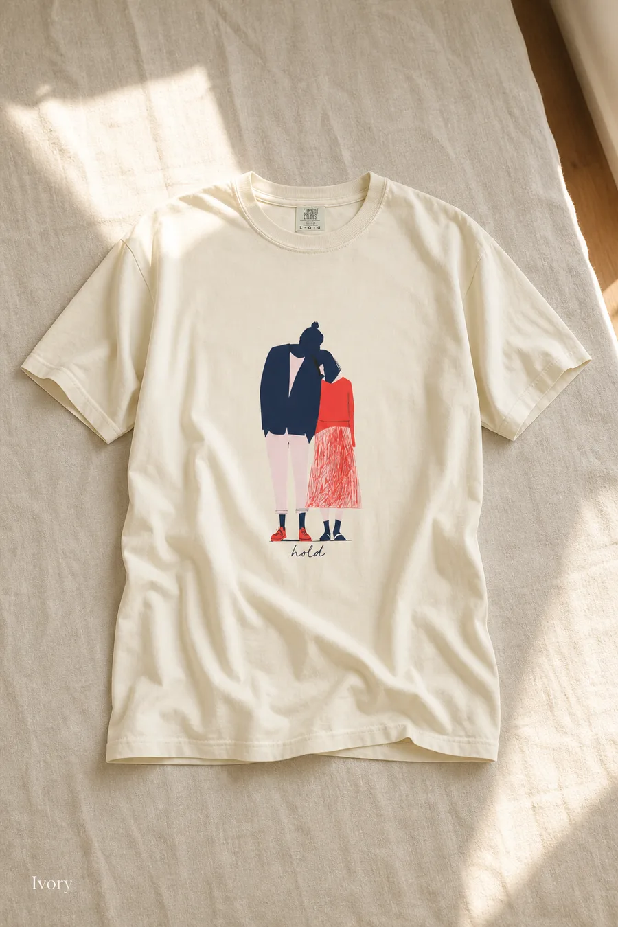 Hold tee in Ivory