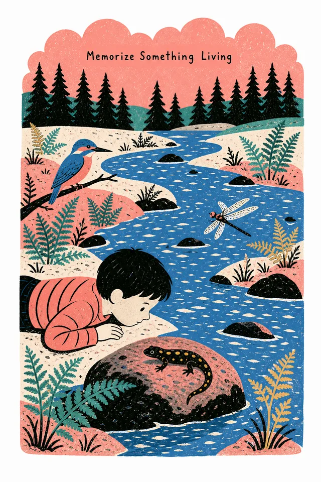 Memorize Something Living print art