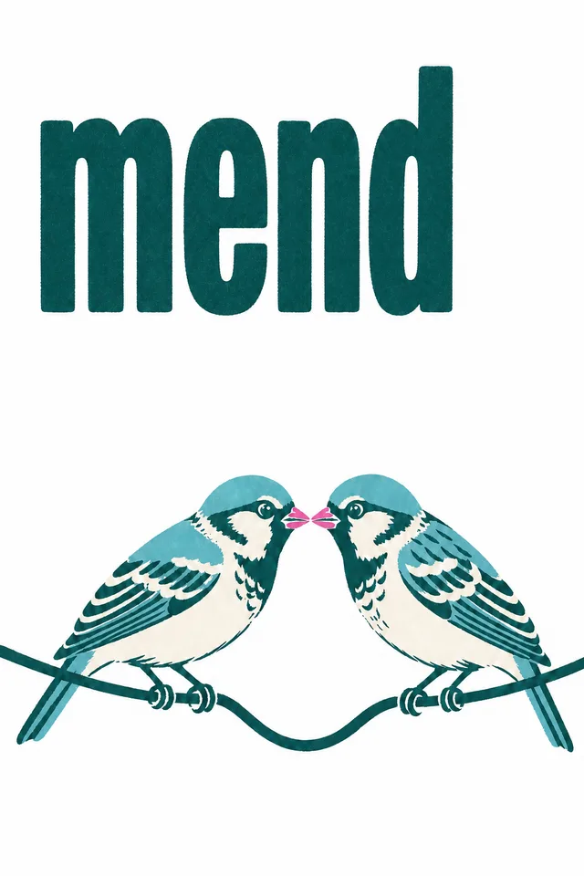 Mend (Birds) print art
