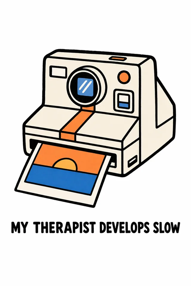 My Therapist Develops Slow print art