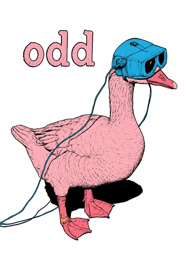 Odd Goose print art