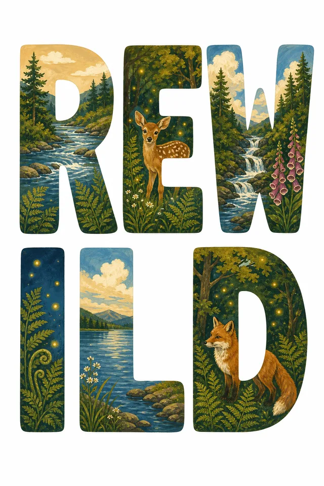 Rewild print art