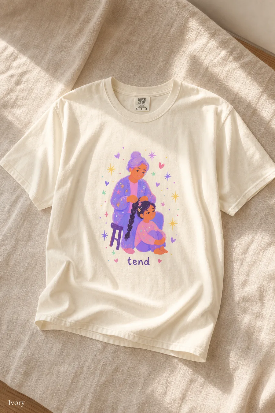 Soft Work tee in Ivory