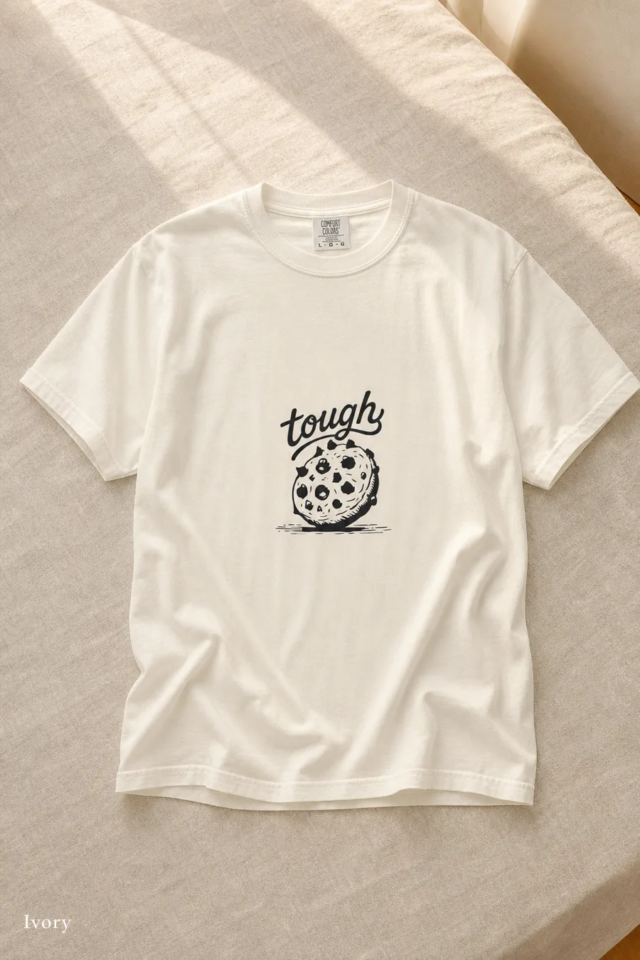 Tough Cookie tee in Ivory