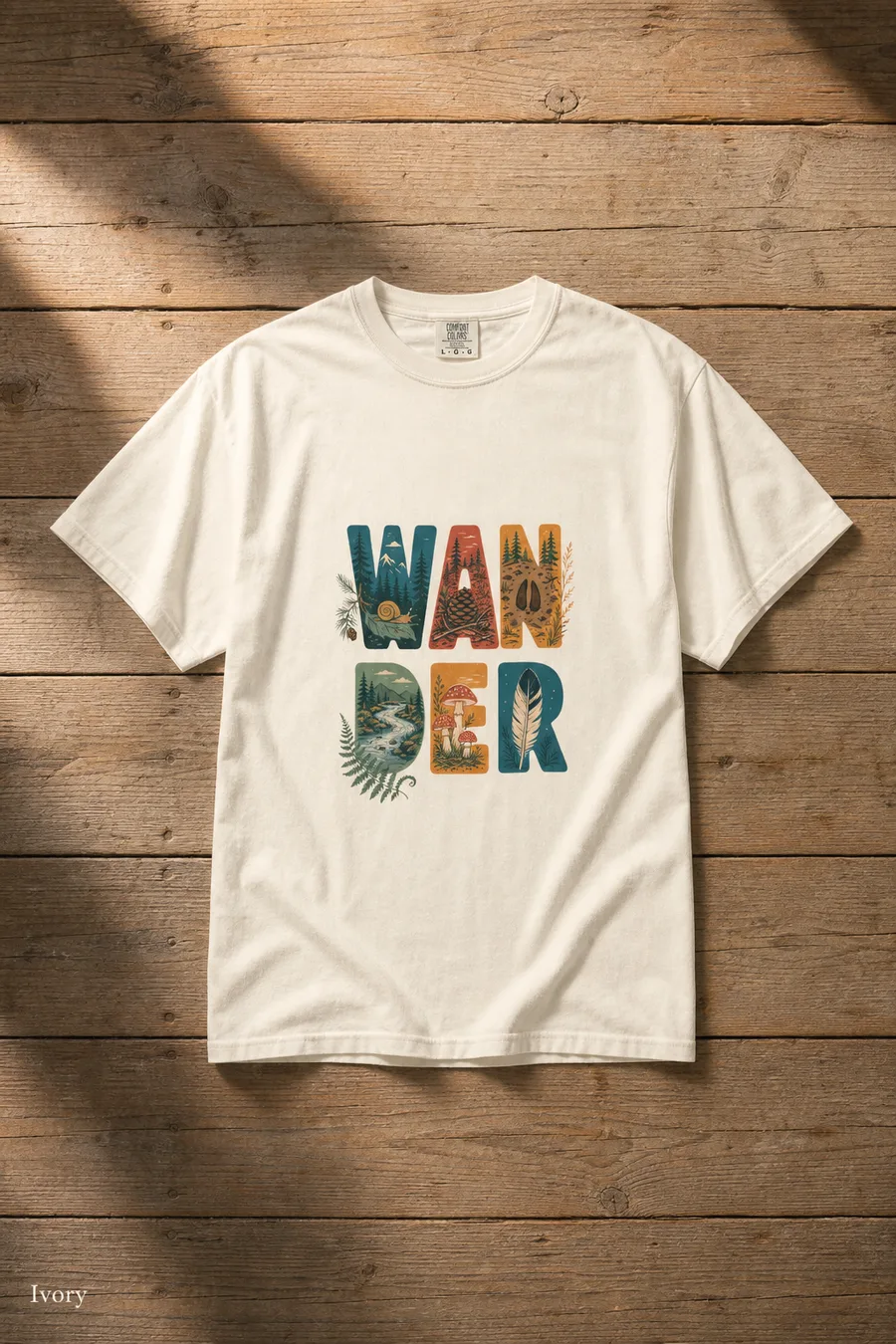 Wander tee in Ivory