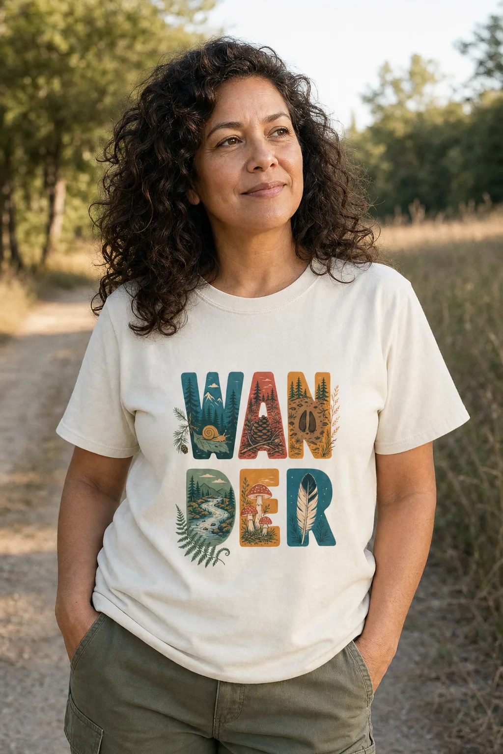 Wander shirt worn outdoors